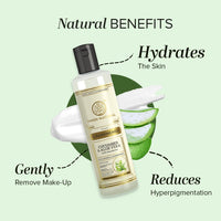 KHADI NATURAL Cucumber and Aloevera Cleansing Milk | Make up Remover | with Shea/Kokum Butter | For All Skin Types |Pack of 2 | (210 * 2) (420 ml)