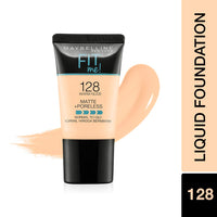 Maybelline New York The Blushed Nudes Palette Eyeshadow, 9G And Maybelline New York Fit Me Matte+Poreless Liquid Foundation Tube, 128 Warm Nude, 18Ml