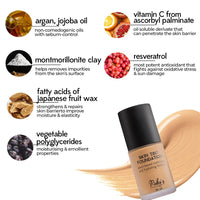 RUBY's ORGANICS Liquid Foundation for Face Makeup-Waterproof, Full Coverage Blendable, Long Lasting, Matte Finish and Poreless, Normal to Oily Skin, Vegan, Paraben and Silicon-Free, Shade D 03, 30 Ml