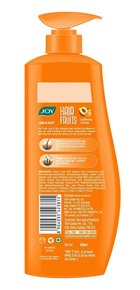 Joy Hair Fruits Long & Silky Conditioning Shampoo Enriched with Apricot & Peach, 650 ml