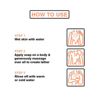 Khadi Organique Natural Herbal Peach Soap Pack of 4