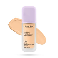 Seven Seas Smooth Foundation | Oil Free | Lightweight | Long Lasting Foundation for Face Makeup | SPF-20 (Natural, 30G)