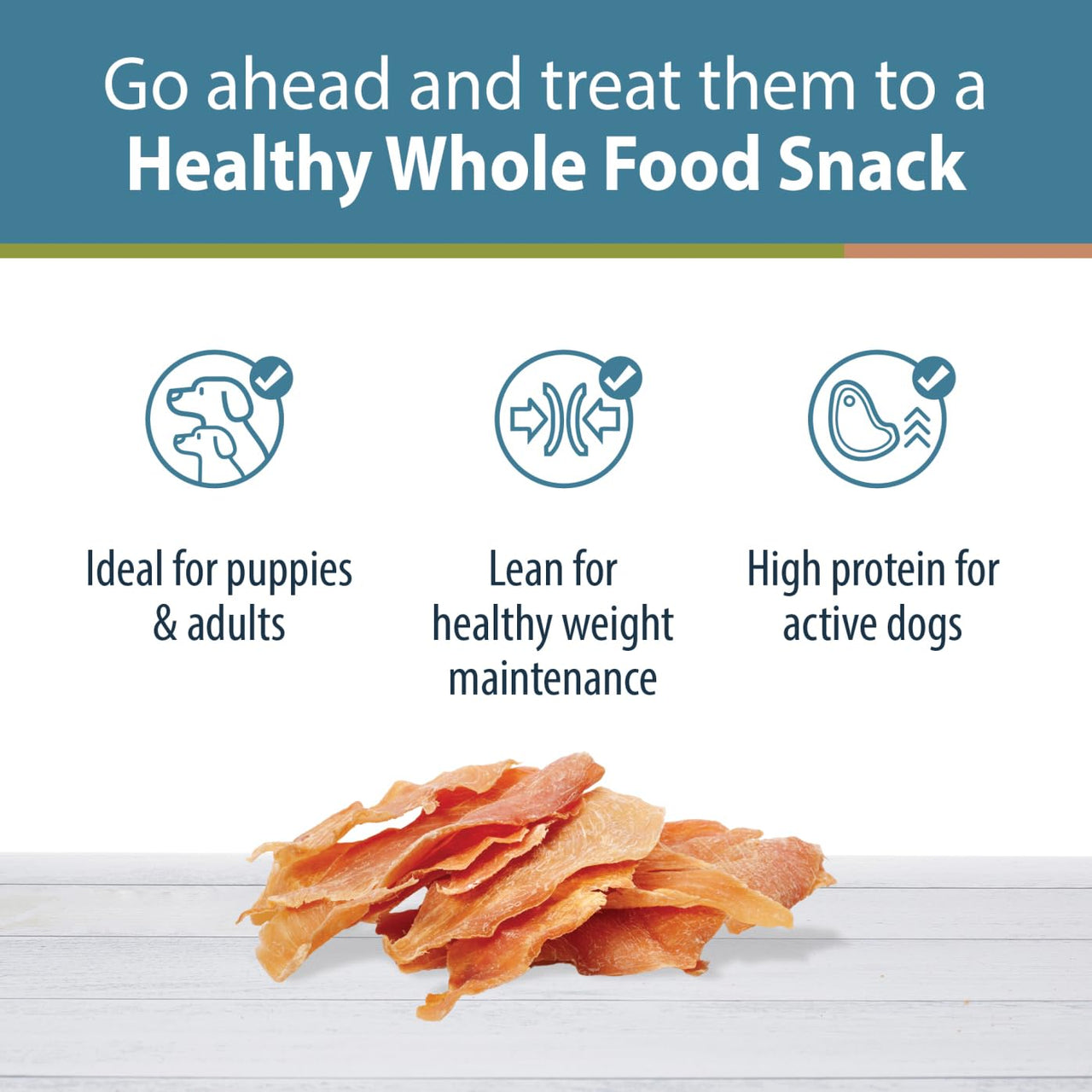 JustFoodForDogs Healthy Dog Treats, Single-Ingredient, Chicken Breast, Made in The USA 5 oz 5 Ounce (Pack of 1)