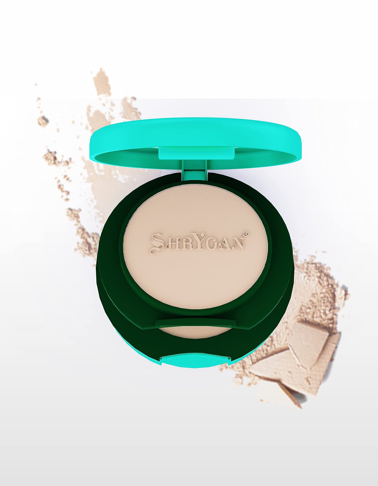 Shryoan Oil Control 2 in 1 Compact Powder| Paraben Free, Light Weight, Soft & Velvety Texture Formula, Suitable for All Skin Types (28g) Shade 01