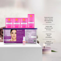 VLCC Skin Tightening Facial Kit (6 Facials) - 240g + 12ml | At Home Facial with Indian Berberry, Wheatgerm, Carrot Extracts & Geranium | Tightens & Firms Skin | Youthful Radiance