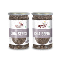 Berries And Nuts Premium Raw Chia Seeds | 500 Grams | 2 Bottle of 250 Grams