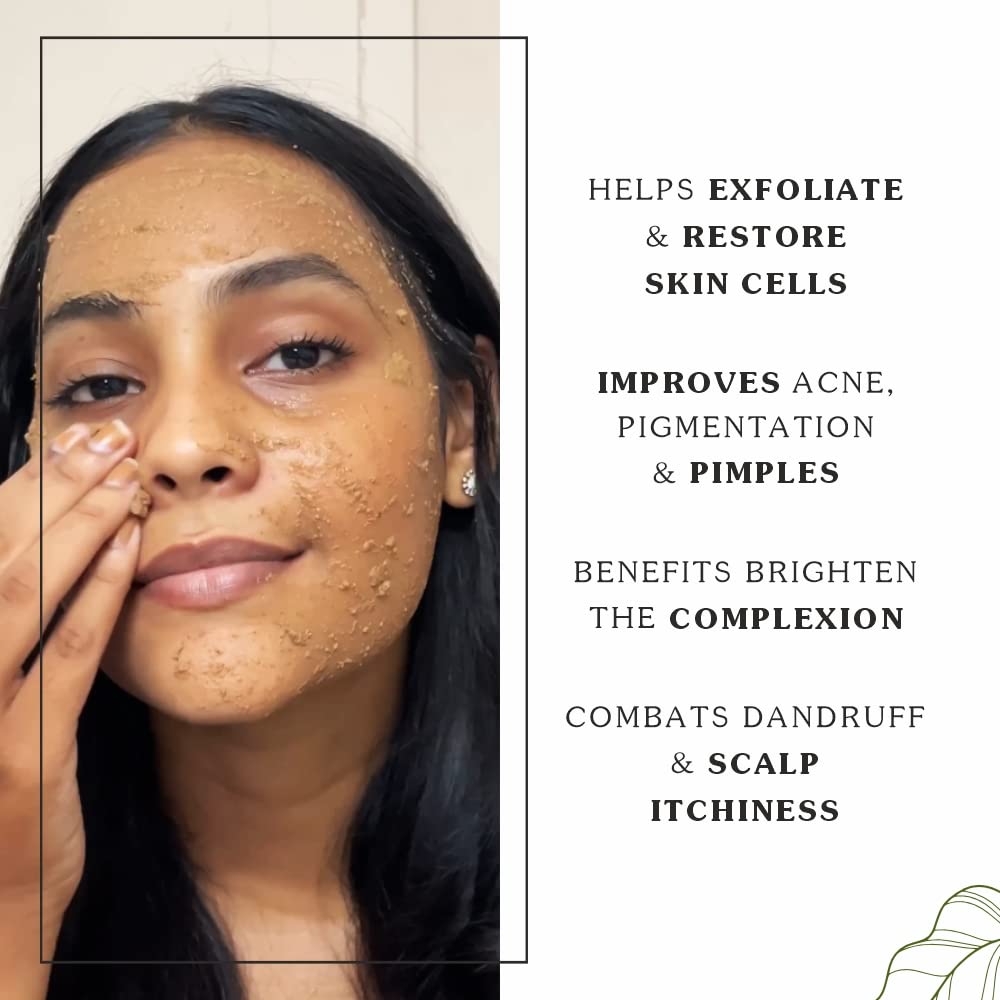 O4U Indian Multani Mitti Powder for Black Head Removal, Oil Control, Naturally Glowing Skin, Soft & Silky Hair, Dandruff Clearance | USDA Certified, 100% Pure & Organic | (100g)