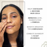 O4U Indian Multani Mitti Powder for Black Head Removal, Oil Control, Naturally Glowing Skin, Soft & Silky Hair, Dandruff Clearance | USDA Certified, 100% Pure & Organic | (100g)