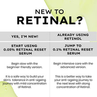 Hyphen 0.1% Retinal Reset Serum Pro | 30% More Effective than Retinol Serum| Advanced Anti Ageing Face Serum | Reduces Fine Lines & Wrinkles | Serum for Women and Men | Boosts Collagen, Hydrates & Soothes Skin-30 ml