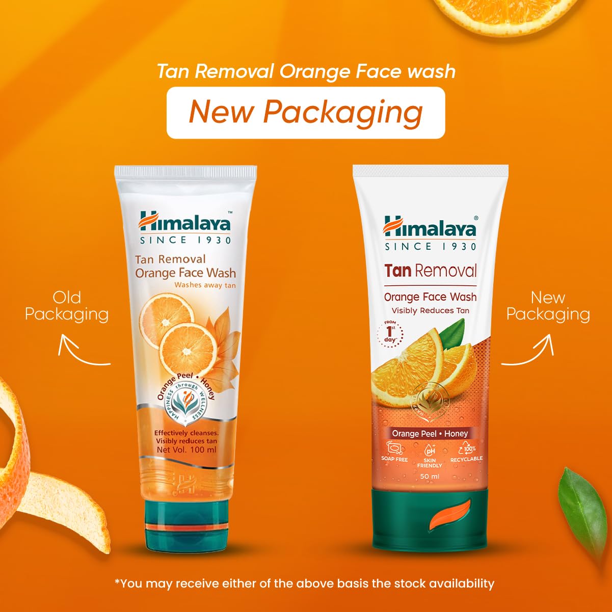 Himalaya Tan Removal Orange Face Wash, 50ml