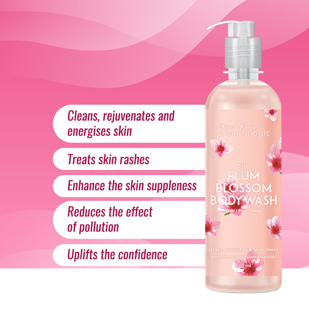 Aroma Magic 3 in 1 Plum Blossom Body Wash- 220 ML