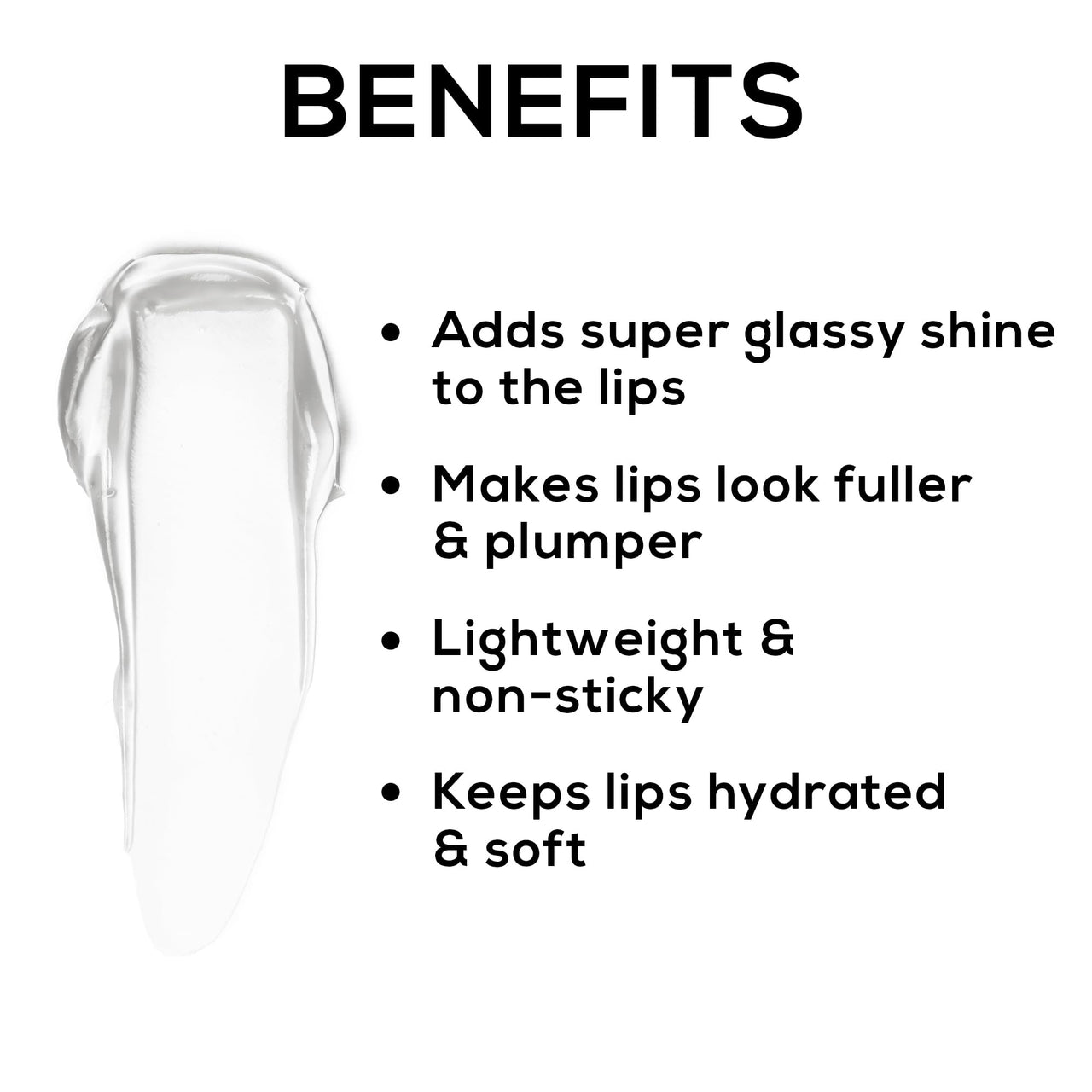 RENEE Hot Lips Clear Lip Gloss 4.5ml, High-Glossy Shine Enriched with Vitamin E | Lightweight, Non Sticky Hydrating Formula