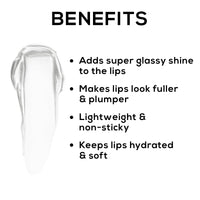 RENEE Hot Lips Clear Lip Gloss 4.5ml, High-Glossy Shine Enriched with Vitamin E | Lightweight, Non Sticky Hydrating Formula