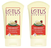 Lotus Herbals Shea Butter and Real Strawberry 24 Hour Moisturiser Cream (60g) x Pack of 2