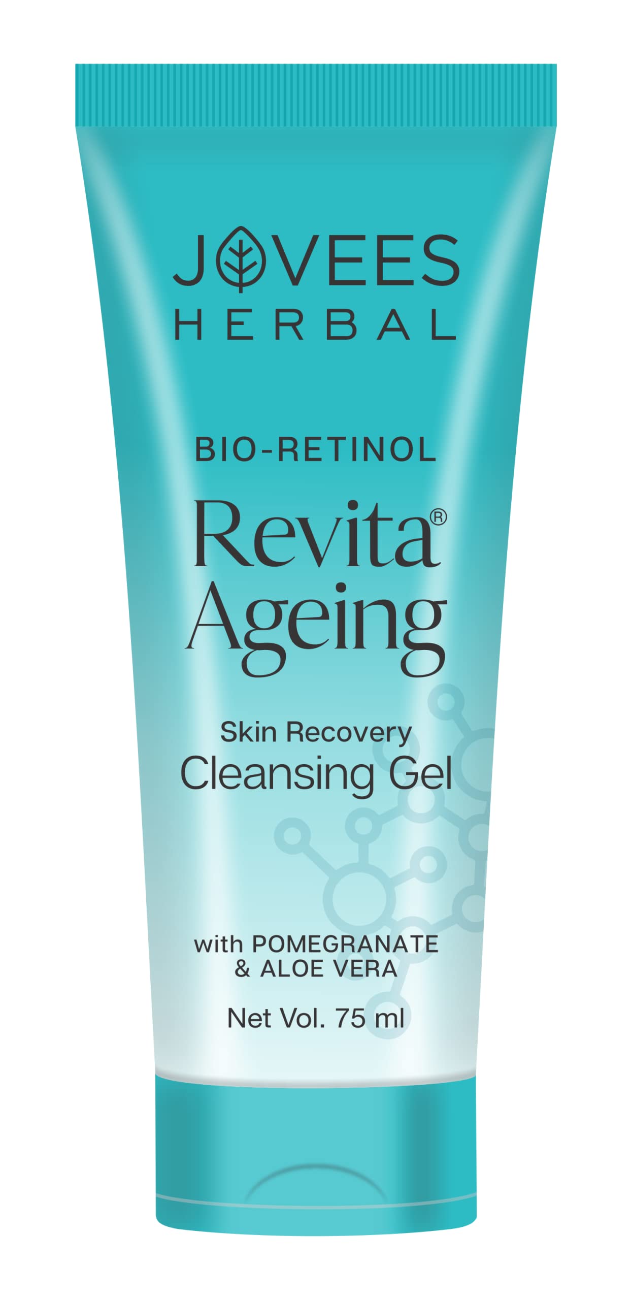 Jovees Herbal Bio-Retinol Revita Ageing Cleansing Gel To Reduce Fine Lines & Wrinkles 75ml