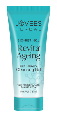 Jovees Herbal Bio-Retinol Revita Ageing Cleansing Gel To Reduce Fine Lines & Wrinkles 75ml