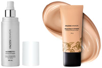 FACESCANADA Ultime Pro Natural Finish Makeup Fixer 50 Ml And Faces Canada Peaches N Cream Tinted Moisturizer - Light 01, 35 G