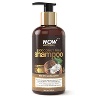 WOW Skin Science Coconut Milk Shampoo For Hair Fall/Strength/Damage/Thinning - 300ml
