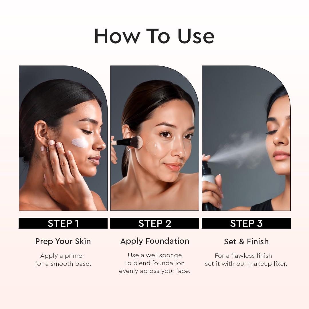 C2P Pro Luminous Silk Liquid Foundation For Women Face Makeup DARK 14, 30 ml | High Coverage For Dry Oily Combination Natural Glowing Skin | Waterproof Long Lasting | Argan Oil & Vitamin E