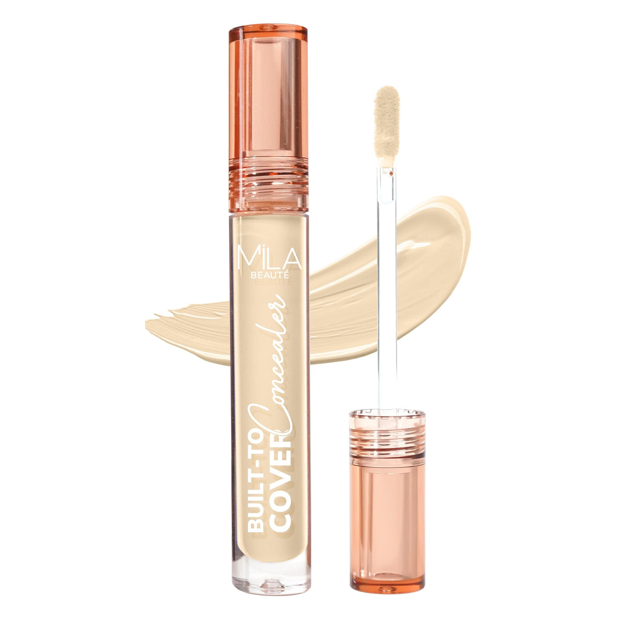 Mila Beauté Built to Cover Liquid Concealer for Women With Spf & Hyaluronic Acid| Full Coverage Matte Finish Concealer for Dark Circles | Easily Blendable & Waterproof Formula| Suitable for Indian Skin Tones - 103Y Cream Vanilla