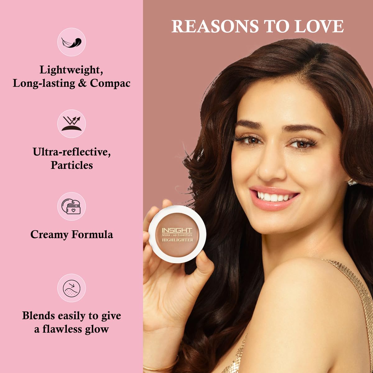 INSIGHT Cosmetics Glitter Makeup Highlighter, 3.5 gm, Moonstone Bliss