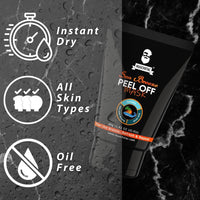 Muuchstac Sea Breeze Peel Off Mask For Men | Blackhead, Acne & Dead Skin Removal Face Pack (80 g)