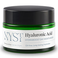 XYST Aquaxyl & Hyaluronic Acid Day Moisturizer for Hydration 50gm | Niacinamide & Pro Vitamin B5 | 100% Vegan, Oil free Face Cream | Women & Men | Derma certified | All skin types