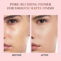 Just Herbs 3 in 1 Pore-Refining,Minimizer Mattifying & Hydrating Primer 20g & Just Herbs Tinted Lip Balm 4 g (Cherry) Combo
