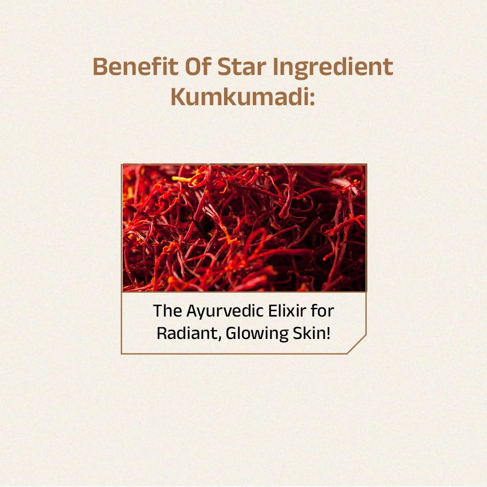 Vedix Kumkumadi Skin Radiance Kit - Ayurvedic Toner, Mask, Serum, Bakuchiol & Ayupods, Face Roller | 6 Product Combo