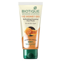 Biotique Bio Neem Purifying Face Wash, 200ml & Bio Honey Gel Face Wash For All Skin Types, 100ml