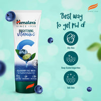 Himalaya Brightening Vitamin C Blueberry Face Wash | Brightening Face Cleanser | Remove Dull Skin | 100ml