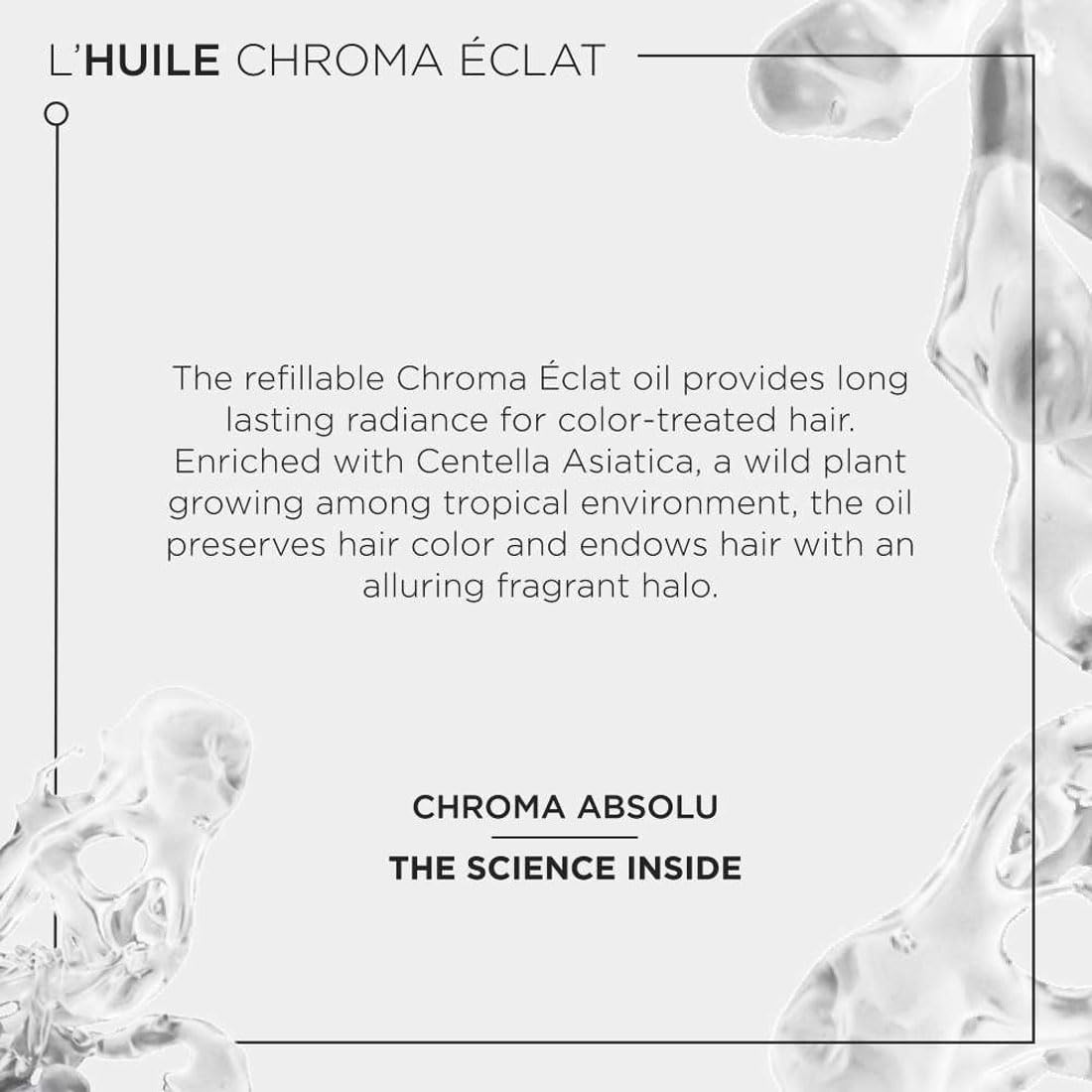 Kérastase Chroma Absolu Hair Oil-In-Serum For Colour Treated Hair | 93% Colour Preservation | Enriched With Centelle Asiatica | Providing Long-Lasting Protection and Smoothness.75ml