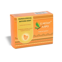 Earthy Sapo Handmade Papaya Special Bathing Soap, 100g