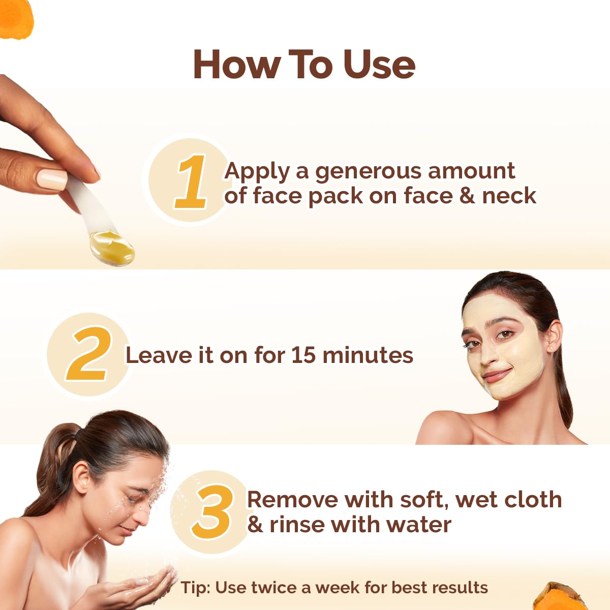Mamaearth Ubtan Detan Face Pack with Turmeric & Saffron for Normal to Oily Skin 200 g | Natural, DIY-like Texture | Instantly Reduces Tan, Adds Glow | Clay Face Mask | Free From Harmful Chemicals