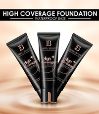 Lakyou Beuty High Coverage Foundation Cream | Weightless | Matte Effect | Long Lasting | Waterproof Base Foundation | Shade-01(White Ivory) | 80ml