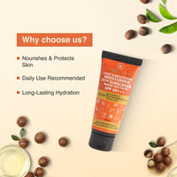 Glamacious Light & Brightening Moisturiser with Sunscreen SPF 30+++(50ml) | Enhanced Vit E and Shea Butter | UVA/UVB protection | Boosted Sodium Ascorbyl Phosphate | No Sulphate & Paraben