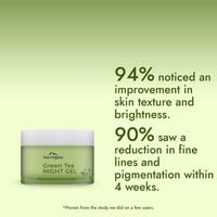 Aravi Organic Green Tea Night Gel Moisturizer - For Overnight Hydration - For Anti-Aging Oil Free Gel Moisturizer -For Men & Women - 50 gm