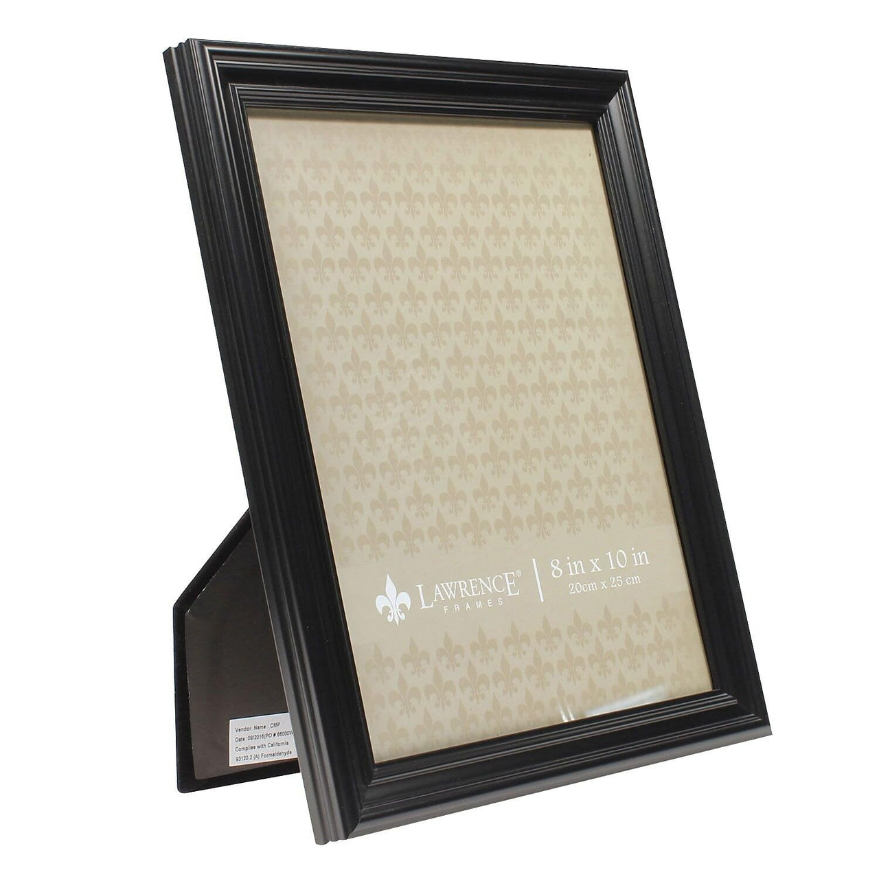 Lawrence Frames 8x10 Classic Detailed Black Picture Frame (535480)