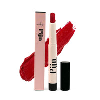 Pijn Luxe Comfy Matt Lipstick Heart Red | 12HR Long-Lasting, Smudge-Proof & Waterproof | Lightweight, Smooth Matte Finish With Vitamin E & Lip Repair | Lipstick for Women
