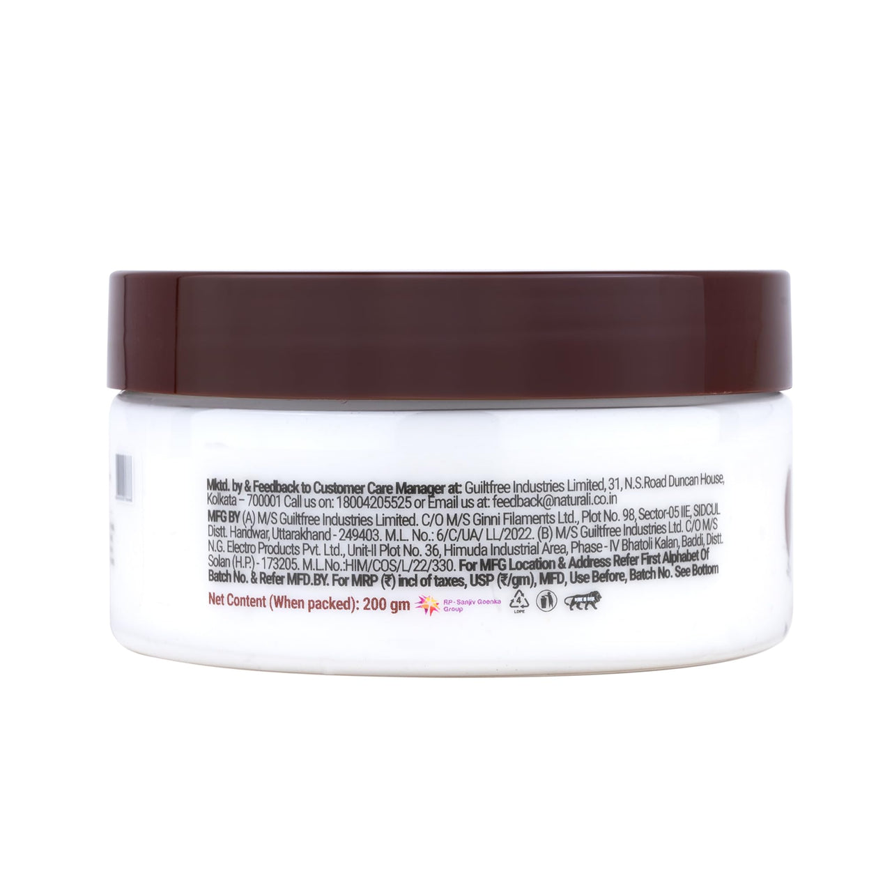 Naturali Radiant Glow Body Scrub With Rice & Coconut | Improves Skin Texture | Smoothens & Softens Skin | Paraben & Mineral Oil Free | 200g