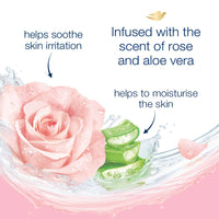 Dove Soothing Rose & Aloe Vera Body Wash for Replenished Skin, Refreshing Scent 1L