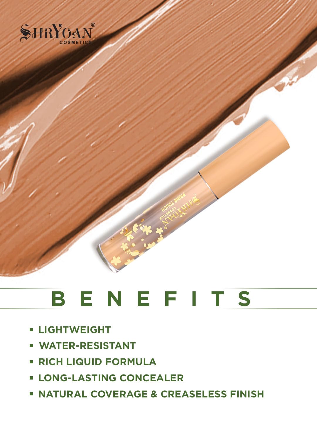 Shryoan Liquid Concealer with Matte Lipstick & Waterproof Eyeliner Makeup Kit