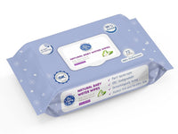 The Moms Co Rash Free Baby Wet Wipes, 99% pure water, 100% plant-based with Aloe Vera, Calendula, Eucalyptus Oil & Vitamin E | Anti-bacterial, Allergen Free & Non-Irritating - Pack of 1