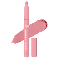 Beauty Berry Poppins Matte Lip Crayon Lipstick for Women | Long Lasting Non Transfer Retractable Lip Crayon | Smudge Proof & Waterproof Lipstick Enriched with Jojoba Oil & Vitamin E (03 - Gossip, 3g)