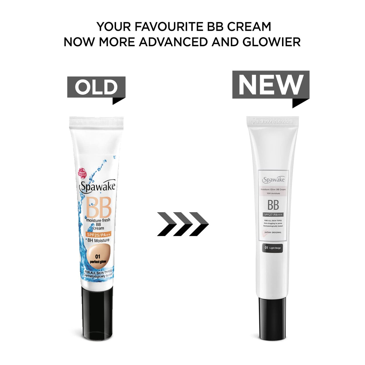 Spawake Moisture Glow Natural Bb Cream 01 Light Beige, Spf27/Pa+++, All Skin Types, 30G