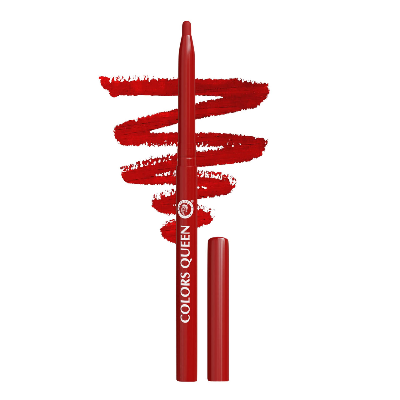 COLORS QUEEN Extreme Color Kajal - 02 True Red, 0.4G | Smooth One Stroke Application Ultra Creamy Texture | Non Transfer, Smudge Proof, Water Proof Kajal | For Women, Last Up To 16 Hrs