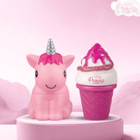 RENEE Princess Wonderland Lip Care Combo Kit - Pre-Teen Girls, Contains Snowball Lip Balm 3G & Icecream Lip Gloss 8Ml, Nourishing And Moisturizing Effect - No Parabens,Cruelty-Free & Vegan