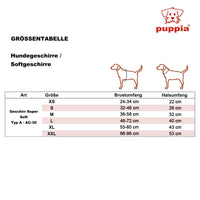 Puppia Soft Dog Harness No Choke Over-The-Head Triple Layered Breathable Mesh Adjustable Chest Belt and Quick-Release Buckle, Beige, XX-Large