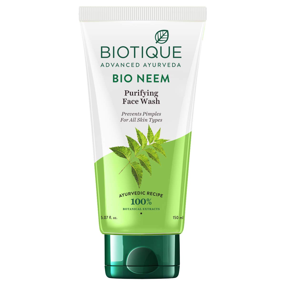 Biotique Bio Neem Purifying Face Wash For All Skin Types, 150ml & Bio Papaya Visibly Flawless Skin Face Wash (Soft Scrub) 100ml
