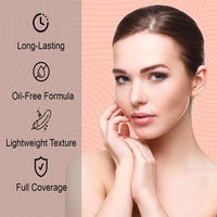Lakyou Beauty Face Base Full Coverage Foundation | Waterproof | SPF 20 | ALL Skin TYPE | Shade-01(White Ivory) | Pack Of 2
